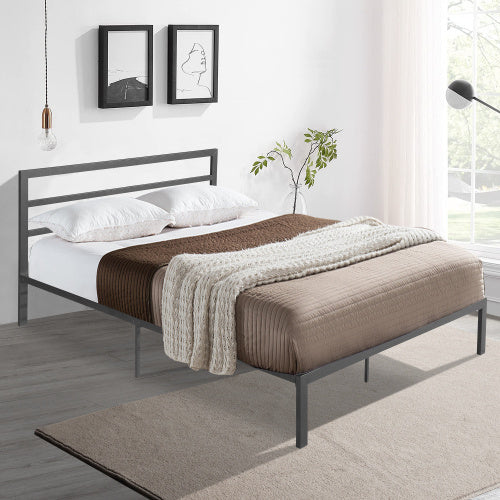 US Local Twin Size Metal Bed Sturdy System Metal Bed Frame ,Modern Style And Comfort To Any Bedroom