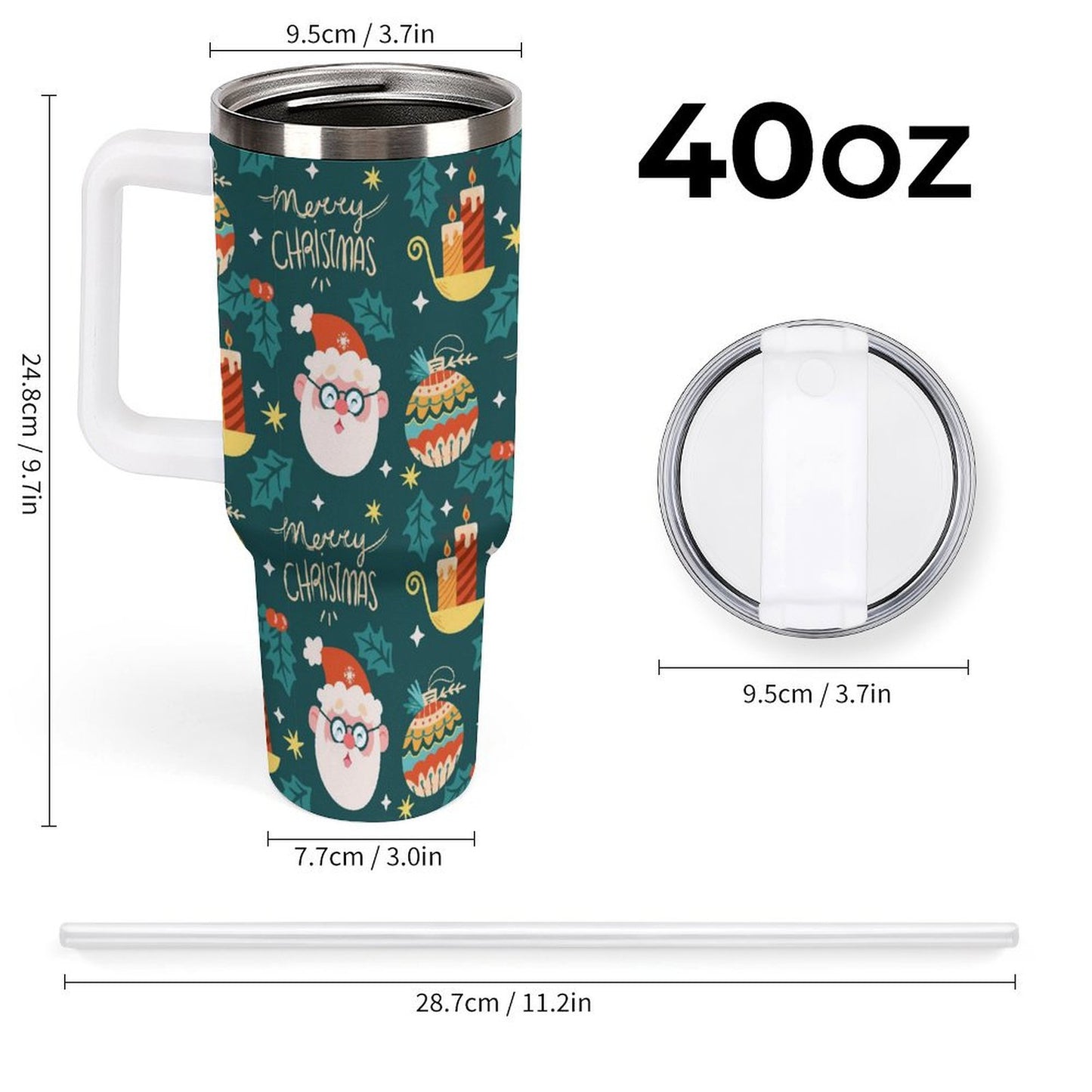 PHDT00059 POD US Local Tumbler 40 oz Large Capacity Car Cup Christmas