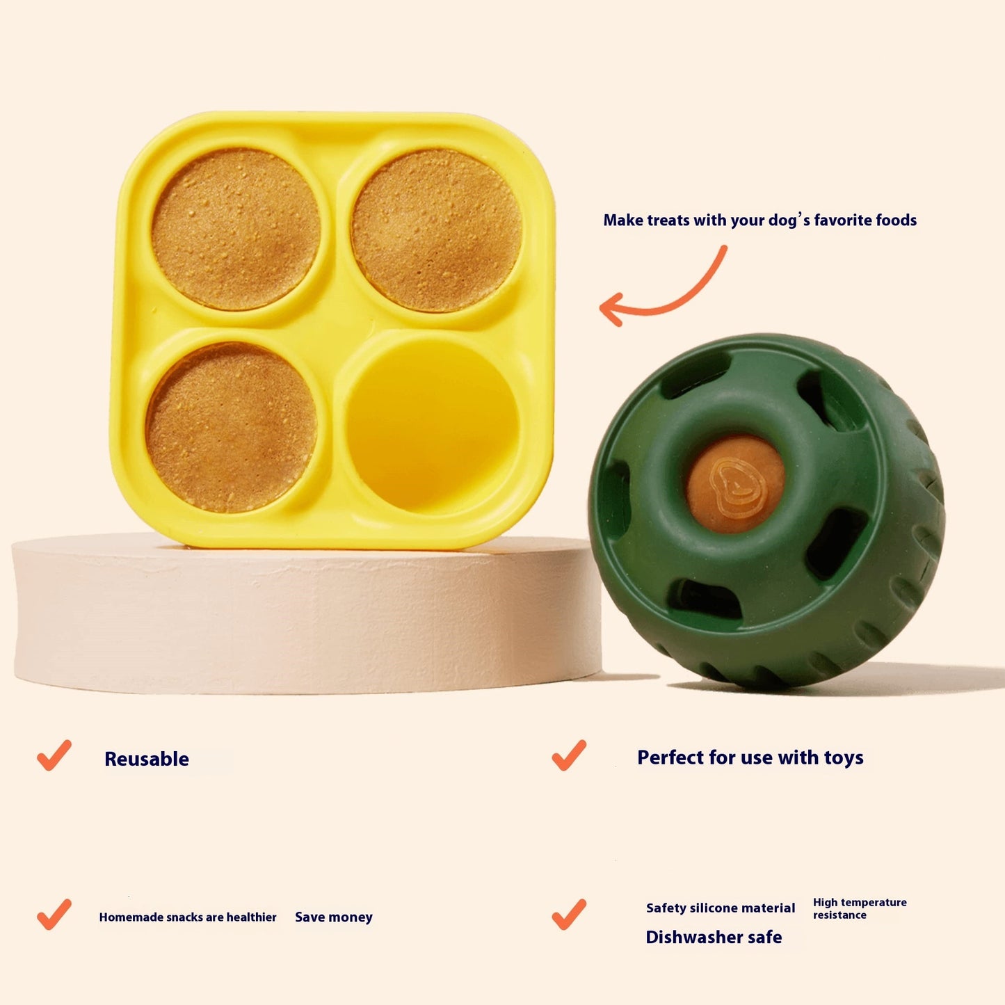 US Local Dog Silicone Slow Tableware Molar Food Leakage Toy Pet Pets Supplies