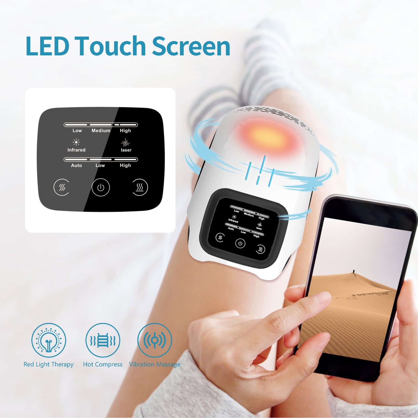 USA Local Intelligent Knee Massager Electric Knee Physiotherapy