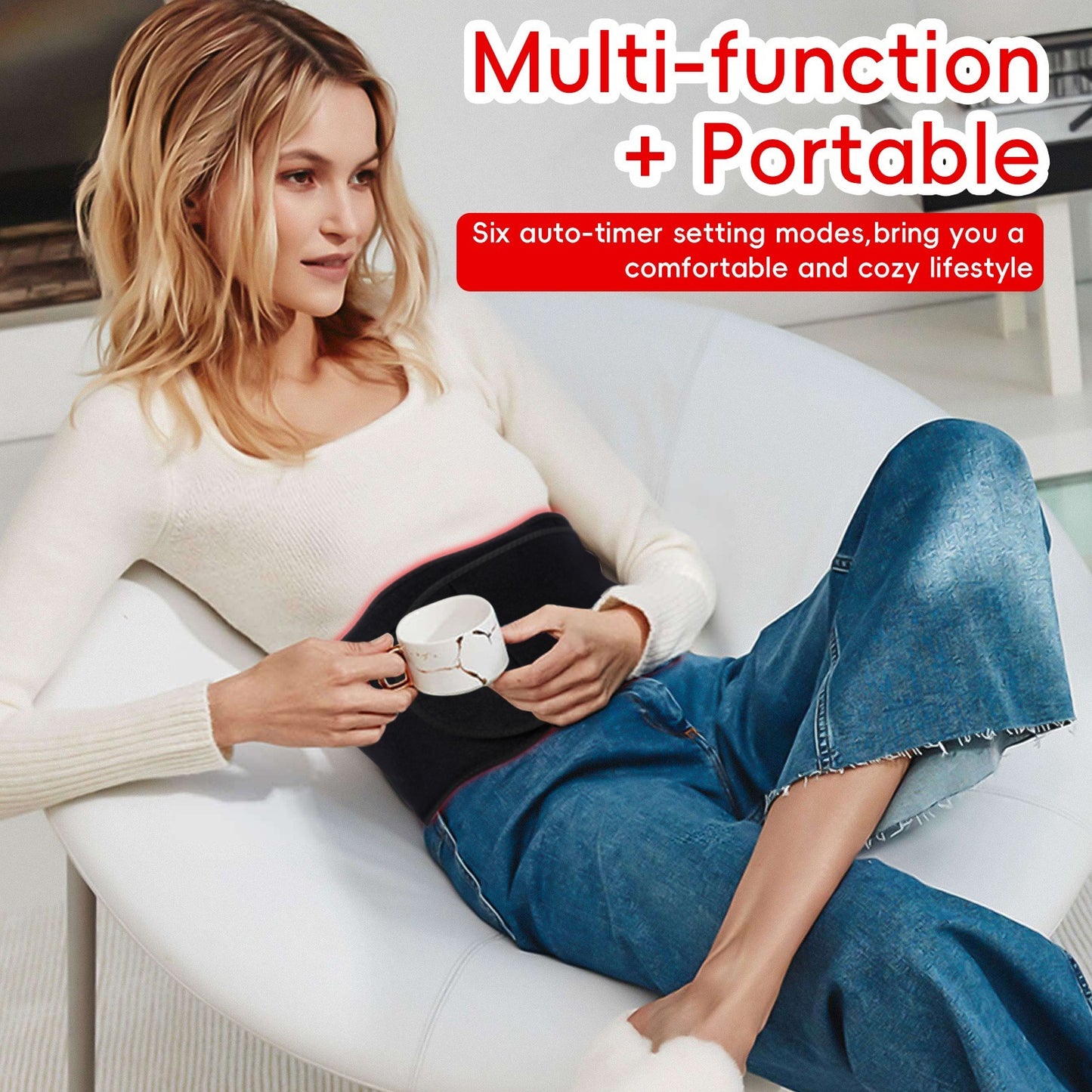 US Local Portable Wearable Red Light Massage Belt