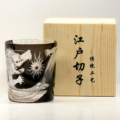 Jinzhi Black Dragon Phoenix Dance Crystal Glasses