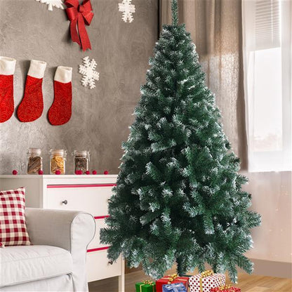 US Local Green Spray White PVC Material Christmas Tree