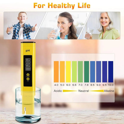 US Local PH Meter 0.01 PH Battery Powder High Precision Water Quality EC Tester 0-14 PH Measurement Range For Aquarium Swimming Pool Digital Electric PH Meter LCD Tester Pocket Hydroponics Aquarium Water Test