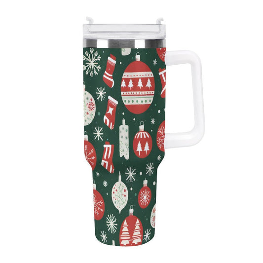 PHDT00130 POD US Local Tumbler 40 oz Large Capacity Car Cup Christmas Lights