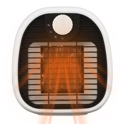 US Local 1Pc Portable Electric Heater Cooler 3 Gear PTC Ceramic Space Heater Overheating Tip Over Protection 3S Heating Space For 269 Sqft Home Office Use