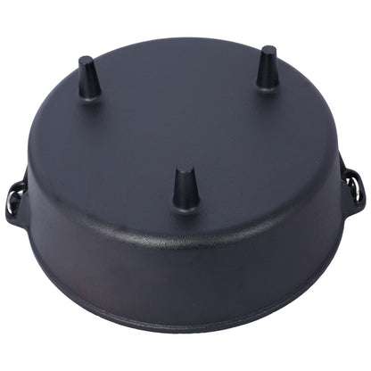 US Local Outdoor Camping Deep Pot For Camping Fireplace Cooking Barbecue Baking Campfire With Leg Base