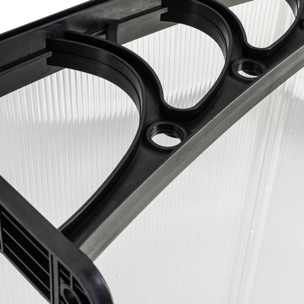 US Local Household Application Door Window Rain Cover Eaves Black Bracket