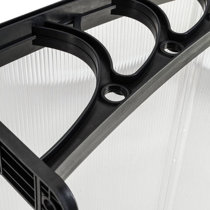 US Local Household Application Door Window Rain Cover Eaves Black Bracket