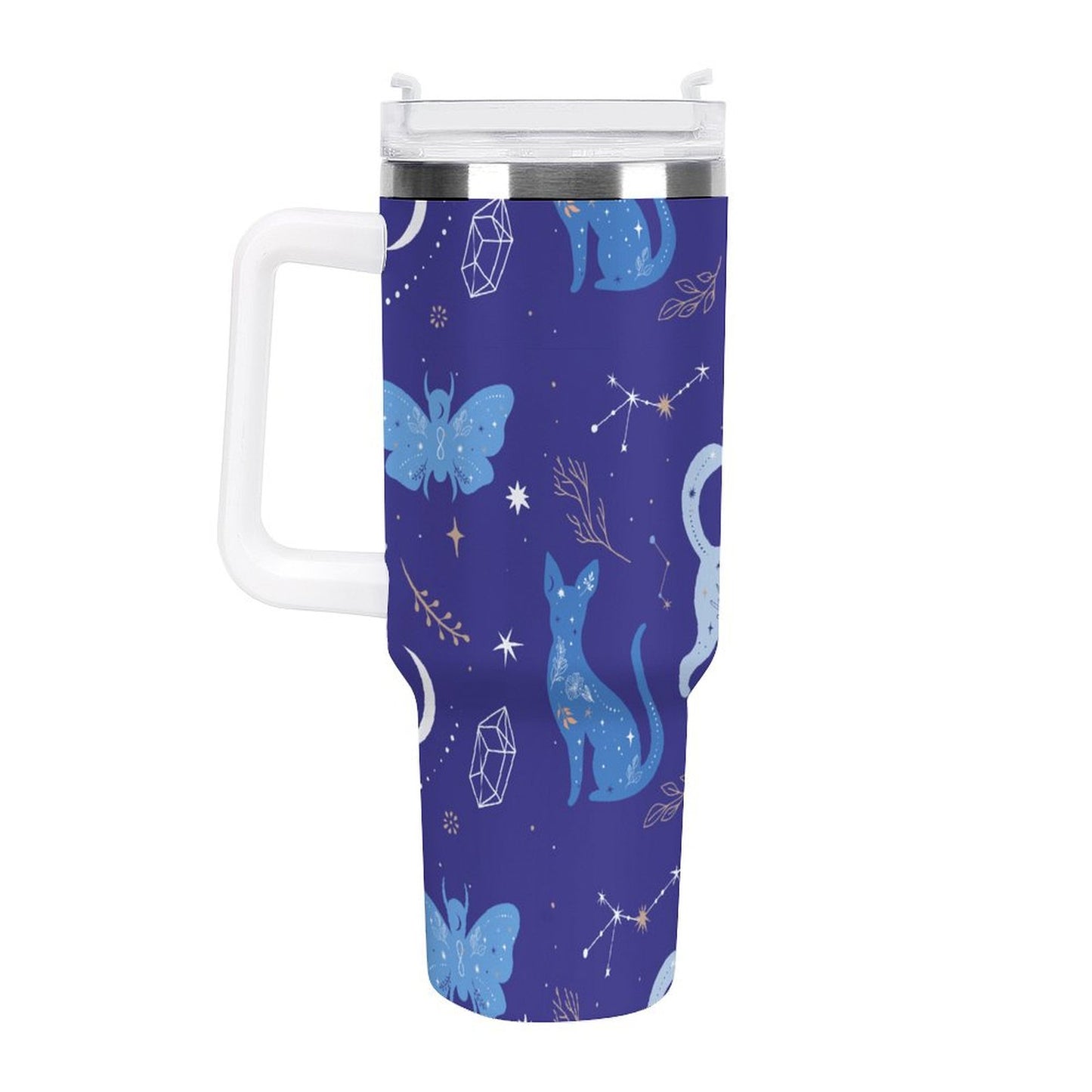 PHDT00406 POD US Local Tumbler 40 oz Large Capacity Car Cup Lovely Cat