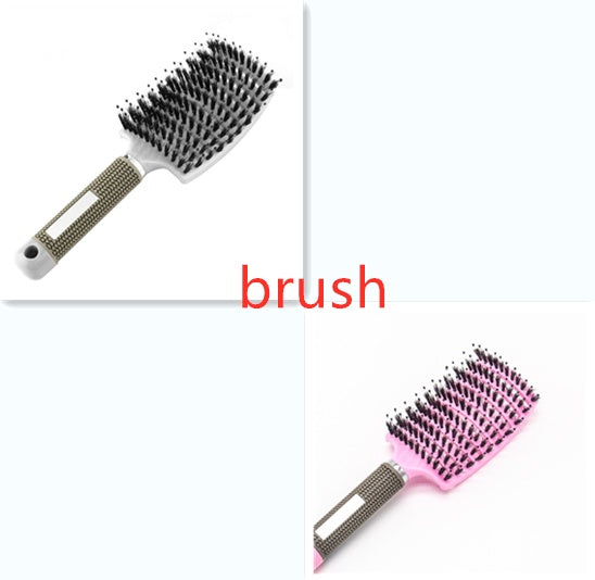 US Local Hairbrush Anti Klit Brushy Haarborstel Women Detangler Hair Brush Bristle Nylon Scalp Massage  Teaser Hair Brush Comb