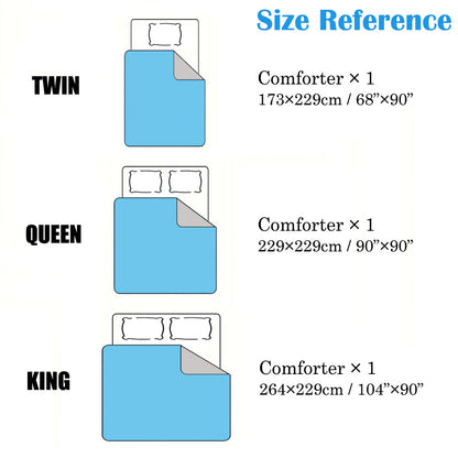 US Local Velvet Camouflage Duvet Cover Set - Blue