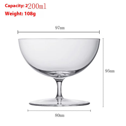 Fine Rod Champagne Drink SUNFLOWER Ice Cream High Leg Thin Wall Red Wine Cup