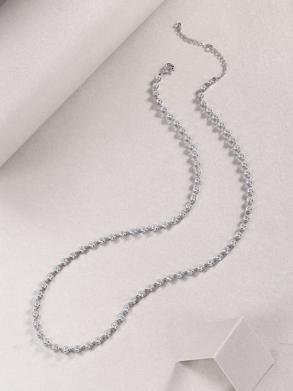 Heart-to-heart - A Fashionable And Luxurious Diamond Jewelry Pendant Set With Moissanite S925 Sterling Silver And Platinum Plating