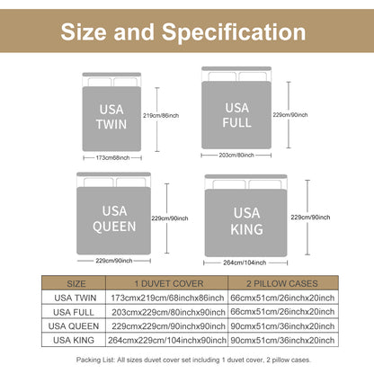 US Local Moon Wolf Bedding Green Watercolor Forest Wolf Landscape Duvet Cover Sets 3 Pieces Wild Animal Bedding Set Twin Full Queen King Size