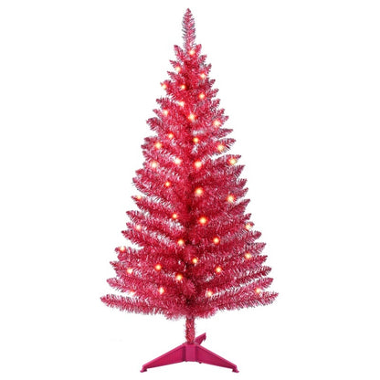 US Local 4ft Red Christmas Tree, Christmas Decorations