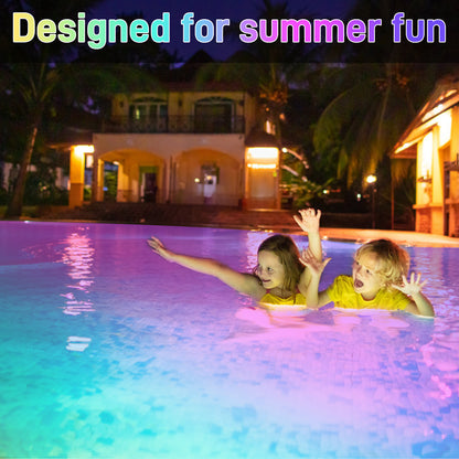 US Local SPL-FLL00X 6-inch 12V 20W Blue Droplet Shaped RGB Pool Light 26FT