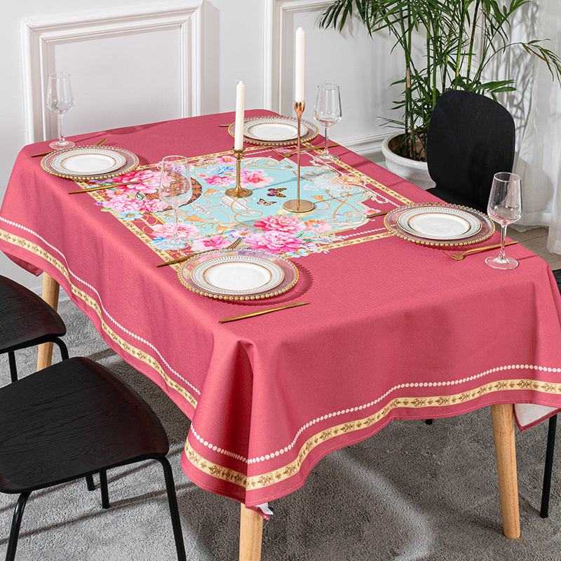 Tablecloth cotton and linen tablecloth