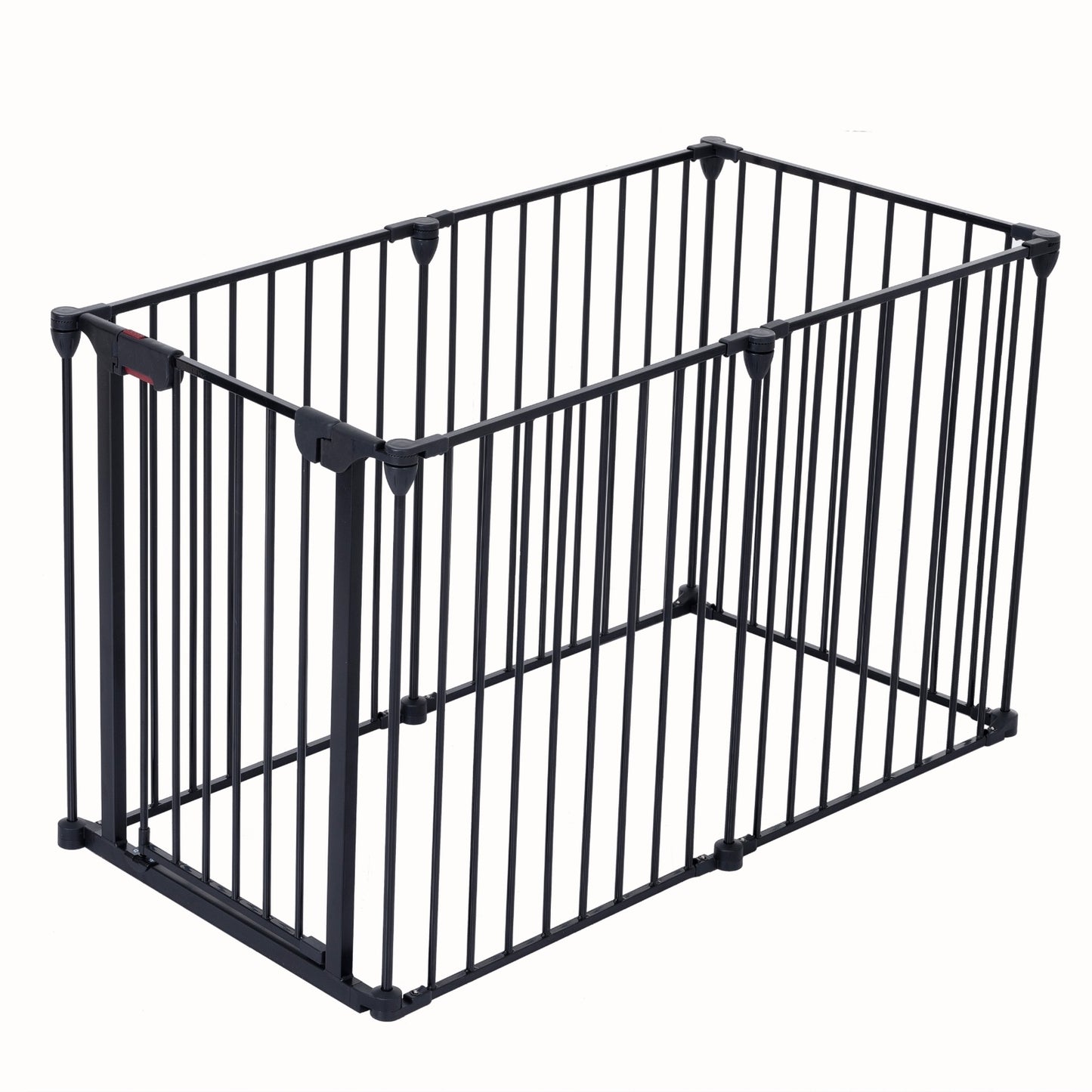 US Local 150 Adjustable Safety Gate 6 Panels Play Yard Metal Doorways Fireplace Fence Christmas Tree Fence G