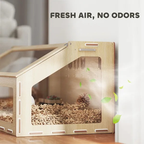 US Local 39 Inch Hamster Cage Habitat With Acrylic Window & Openable Top For  Hamster