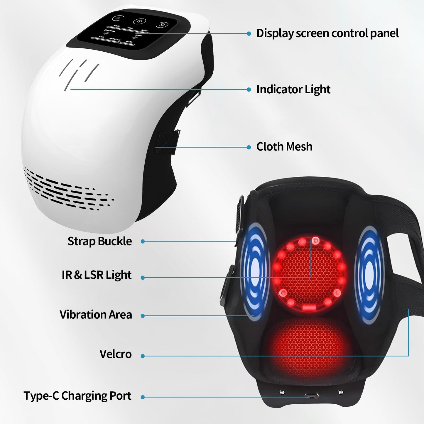 USA Local Intelligent Knee Massager Electric Knee Physiotherapy