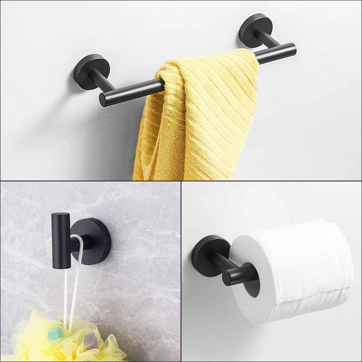 US Local 3-piece Set Of Bathroom Hanger Towel Rails