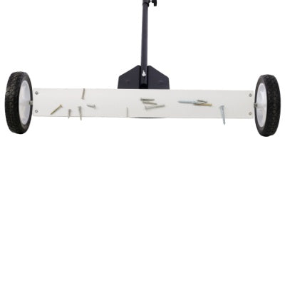 US Local 24' Rolling Magnetic Pick-Up Sweeper, Heavy Duty Push-Type With Release, For Nails Needles Screws Collection,30 Pound Capacity