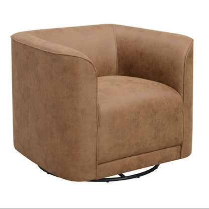 US Local Wallace Bay Brella Brown Swivel Accent Chair