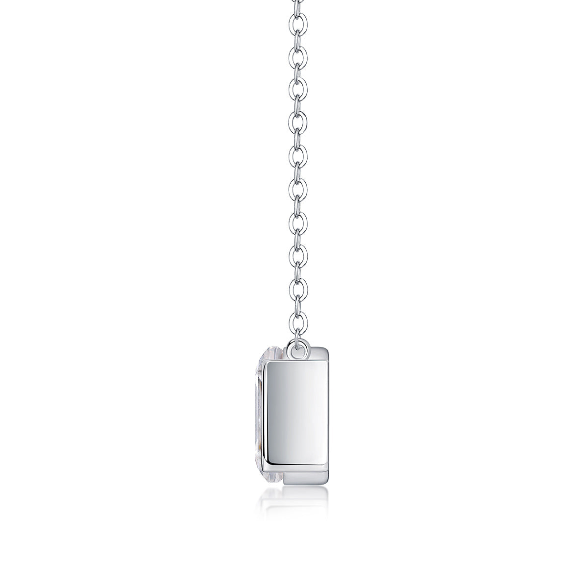 US Local The Brilliance In A Small Space - A Fashionable Jewelry Pendant Set With Moissanite S925 Sterling Silver And Platinum-plated Diamond, Moissanite Silver Jewelry