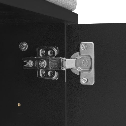 UK Local Wardrobe Set With Shoe Bench And Cushion, Wardrobe Front With Hooks, Shoe Cabinet With Drawers And Doors