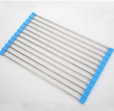 US Local Folding Kitchen Drain Sink Rack Stainless Steel