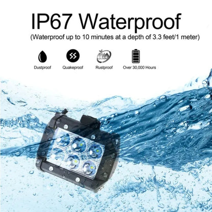 US Local 4 PCS 4in 18W Dual Row LED Spot Light Pod Cube Light