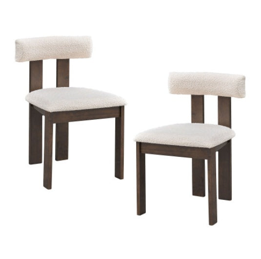 US Local Set Of 2 Wooden Dining Chairs
