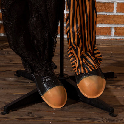 US Local 67inch Life Size Outdoor Halloween Decorations Talking Circus Clown, Animatronic Animated Prop, Decor With Sound And Motion Activated Light Up Eyes, Laughter