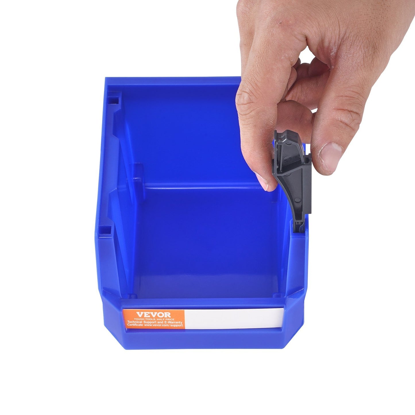 US Local Plastic Storage Bin,Hanging Stackable Storage Organizer Bin, Blue Red, 24-Pack, Heavy Duty Stacking Containers For Closet, Kitchen, Office, Or Pantry Organization