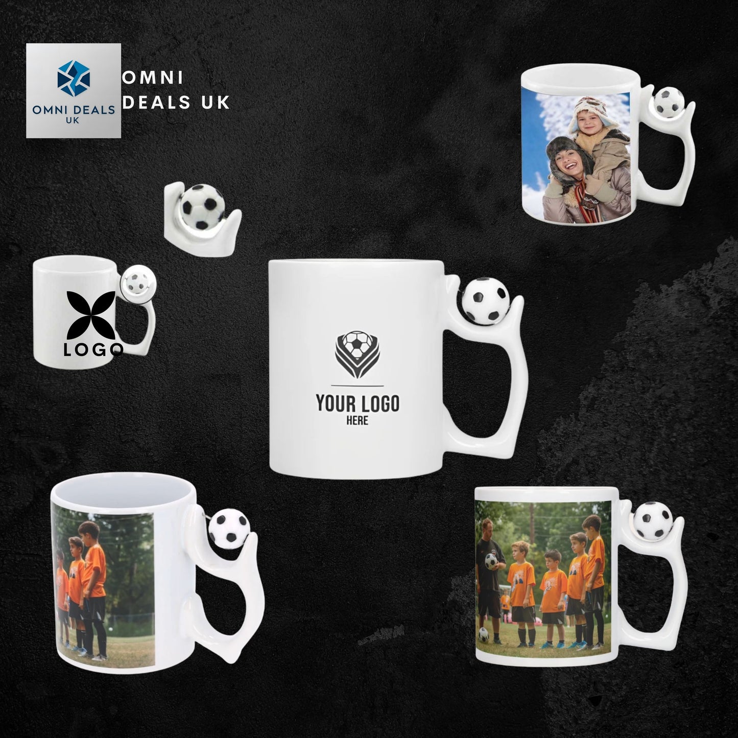 UK Local Custom Football Mug Personalized Soccer Cup With Photo And Team Logo Gift For Fans