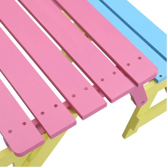 US Local KID'S MULTI-FUNCTIONAL ARM CHAIR,TABLE 2 BENCHES