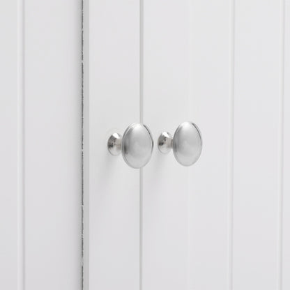 US Local White Double Door Bathroom Cabinet