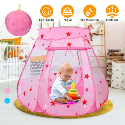 US Local Kids Pop Up Game Tent Prince Princess Toddler Play Tent Indoor Outdoor Castle Game Play Tent Birthday Gift For Kids