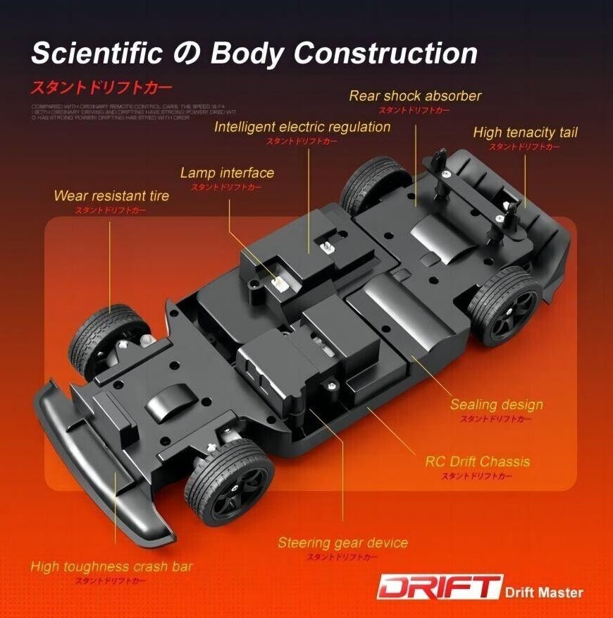 US Local 1 16 4WD Racing Car 30KM H High Speed Car 2.4G Remote Control Drift Car Truck US