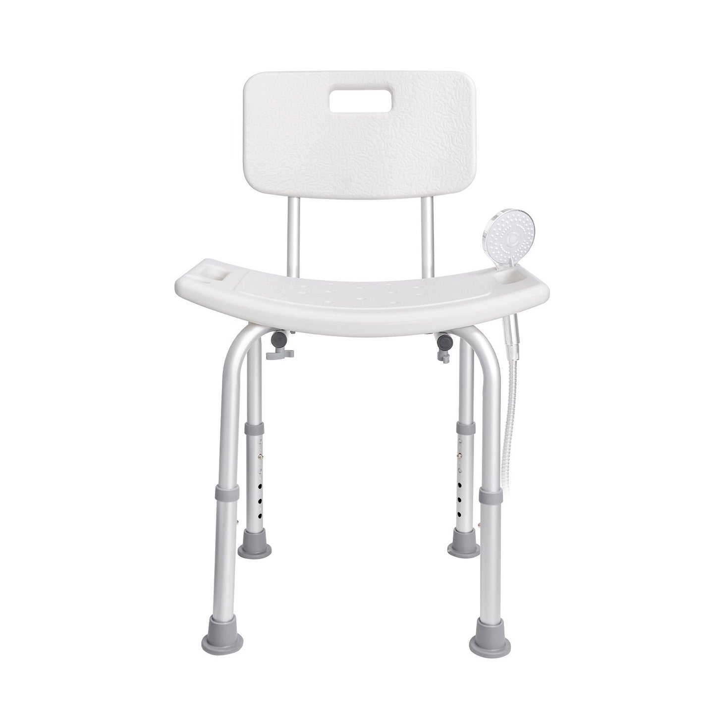 US Local Shower Chair, Shower Seat With Back, Adjustable Height Shower Stool, Shower Chair For Inside Shower Bathtub, Non-slip Bathroom Bench Bath Chair For Elderly Disabled Handicap, 350 Lbs Capacity