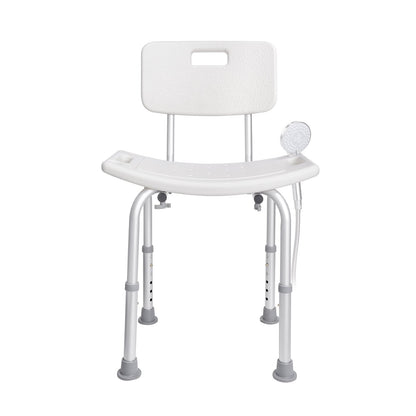 US Local Shower Chair, Shower Seat With Back, Adjustable Height Shower Stool, Shower Chair For Inside Shower Bathtub, Non-slip Bathroom Bench Bath Chair For Elderly Disabled Handicap, 350 Lbs Capacity