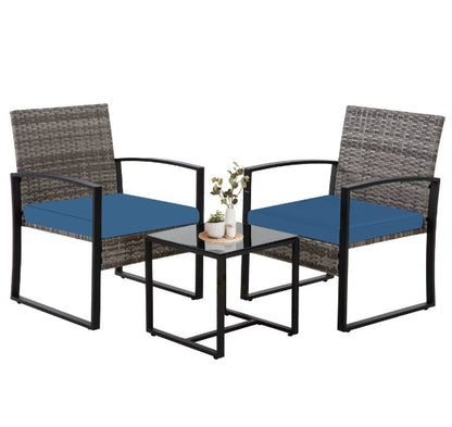 US Local Grey Rattan Sofa