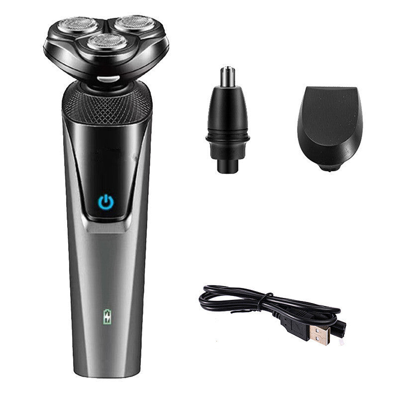 UK Local Electric Shaver Mens Razor Rotary Waterproof Pop-Up Beard Trimmer Wet Dry Cordless Nose Hair Cutting Barber Shaving Machine