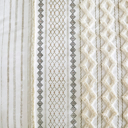 US Local Full Queen Cotton Printed Duvet Cover Set With Chenille