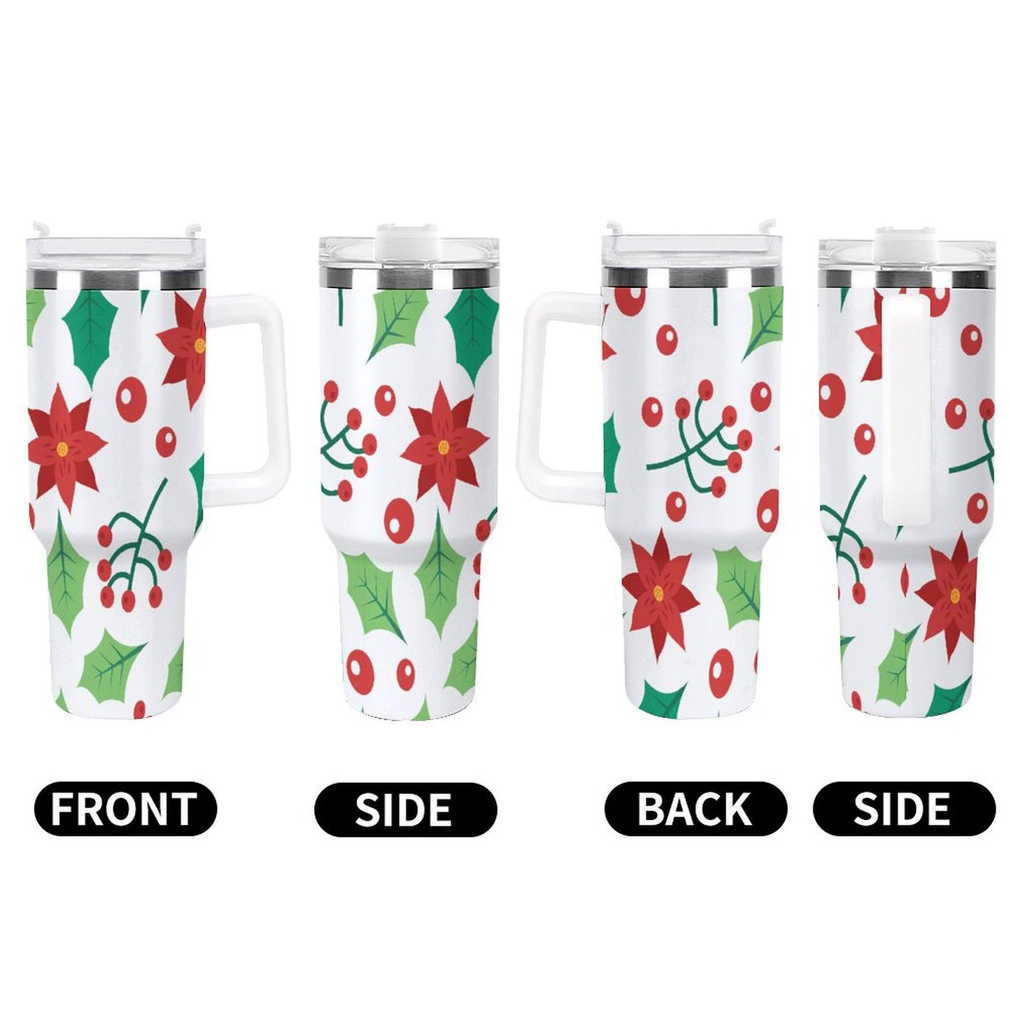 PHDT00305 POD US Local Tumbler 40 oz Large Capacity Car Cup Christmas Red Green