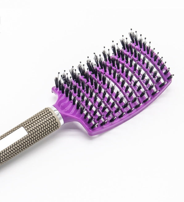 US Local Hairbrush Anti Klit Brushy Haarborstel Women Detangler Hair Brush Bristle Nylon Scalp Massage  Teaser Hair Brush Comb