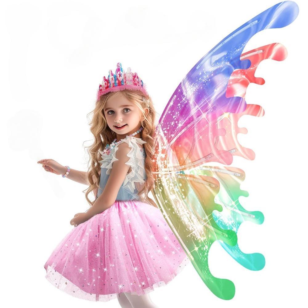 US Local Dream Wings Toy Gradient Ribbon Light Light Portable Fun And Cute Touch Girls Favorite Gift