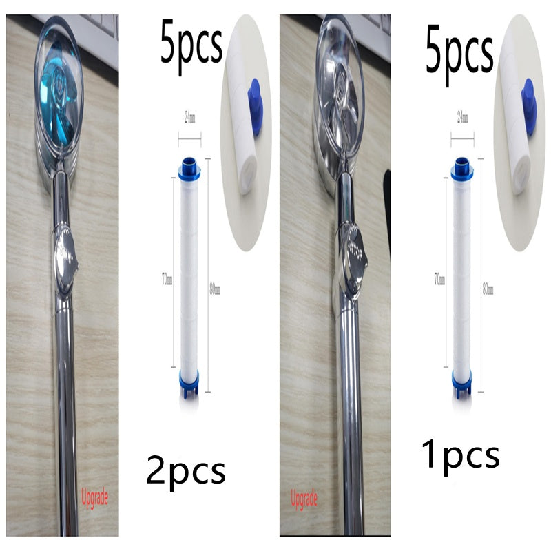 Turbo Propeller Shower Head Water Saving High Preassure Flow 360 Degrees With Fan Extension Showerhead Rainfall With Holder