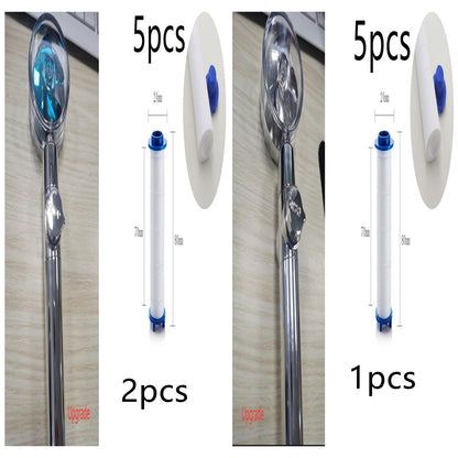 Turbo Propeller Shower Head Water Saving High Preassure Flow 360 Degrees With Fan Extension Showerhead Rainfall With Holder